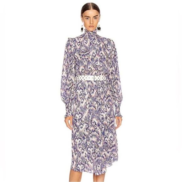 ISABEL MARANT ETOILE Yescott High Neck Midi Dress - Picture 3 of 12